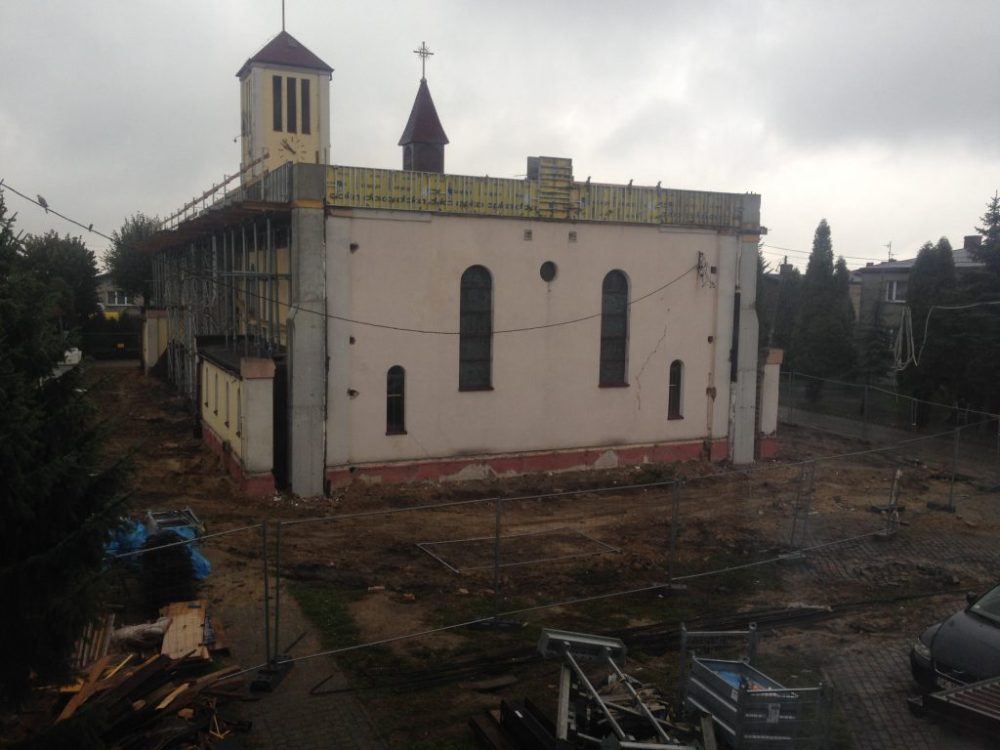 Rozbudowa kościoła św. Jacka w Mysłowicach — wzmocnienie gruntu i mikropalowanie