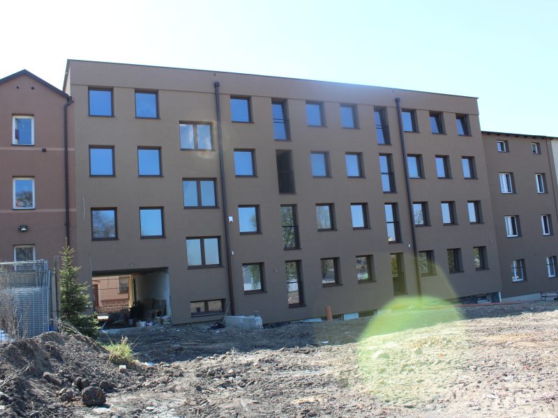 Zdjęcie z realizacji: Apartamentowiec w zabudowie plombowej z zabezpieczeniem sąsiedztwa