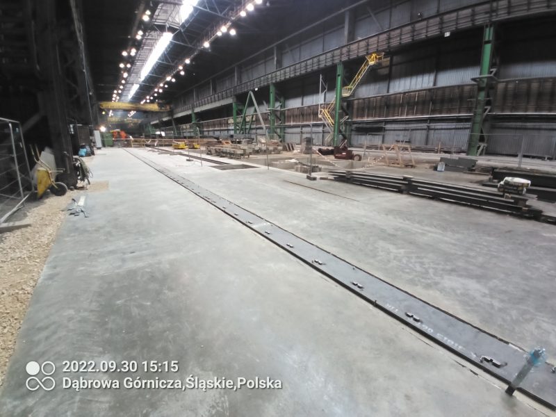 Zdjęcie z realizacji: Instalacja do cięcia slabów, ArcelorMittal Dąbrowa Górnicza